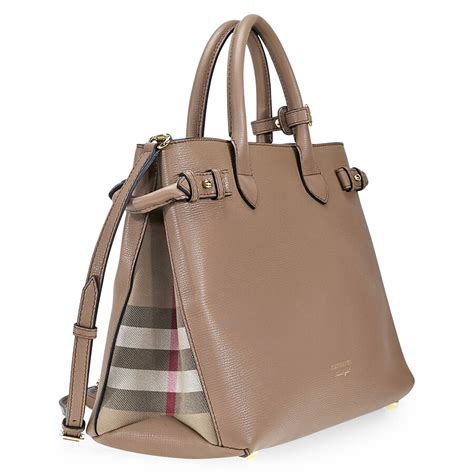 burberry medium banner leather satchel|Burberry leather tote review.